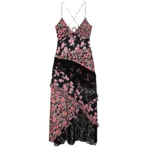 For Love and Lemons Rosalyn Black Maxi NWT